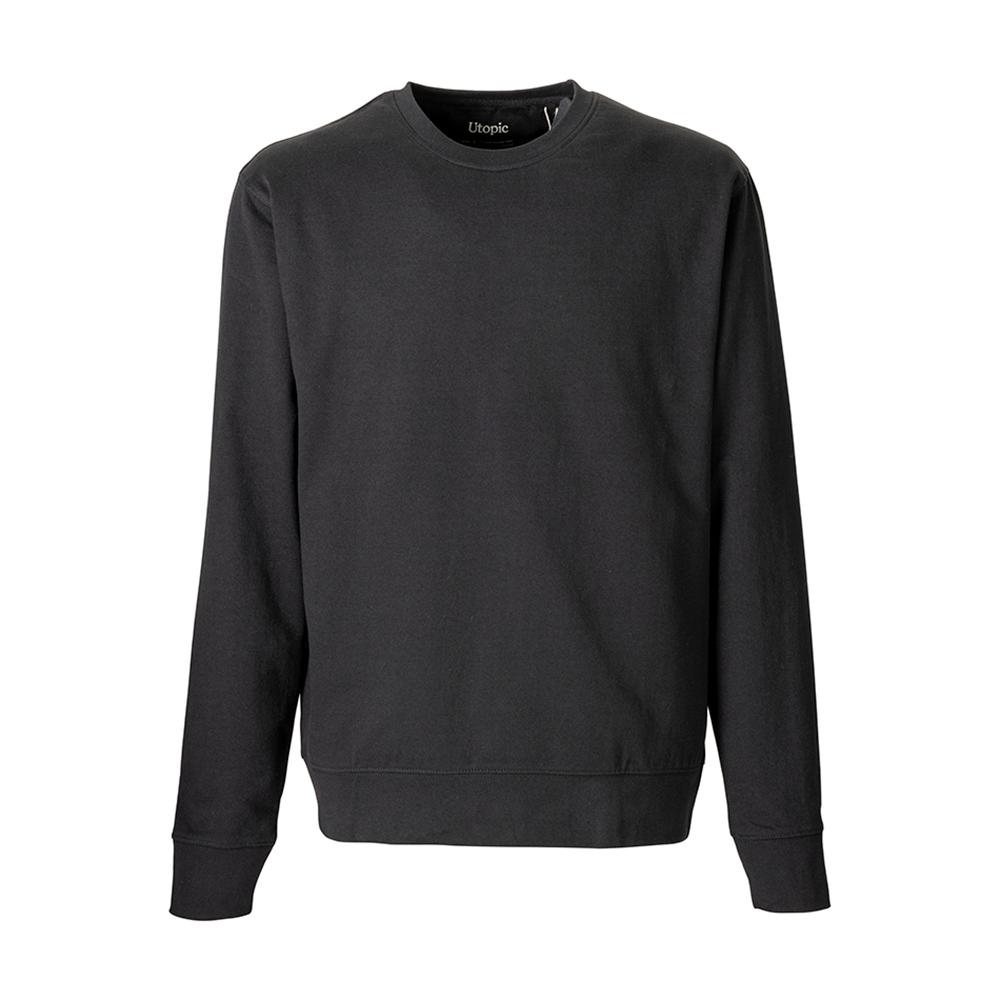 Felpa girocollo 100% tessuto rigenerato Felpa girocollo 100% tessuto rigenerato